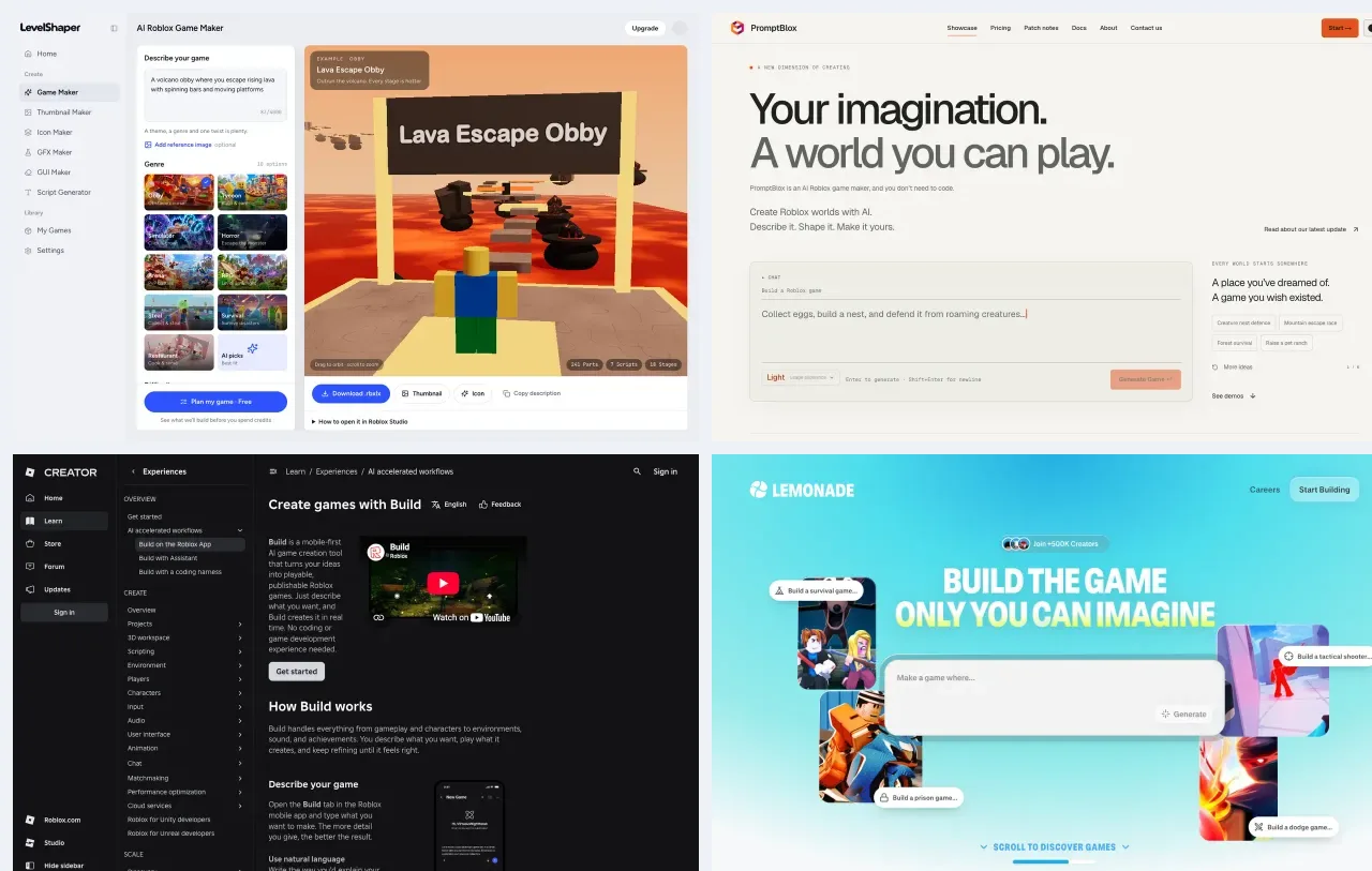 Best Roblox AI Game Maker in 2026: 8 Tools Compared