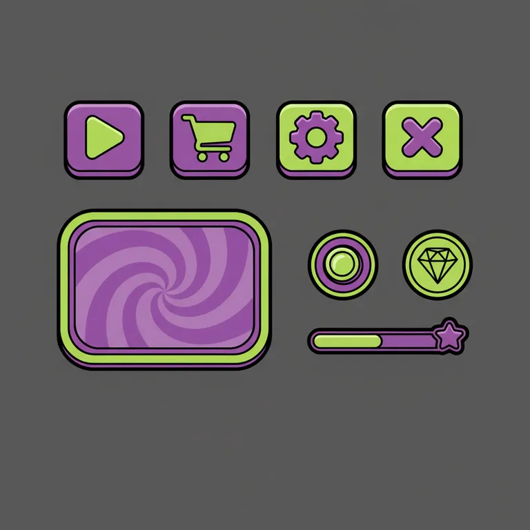 Candy style Roblox GUI kit