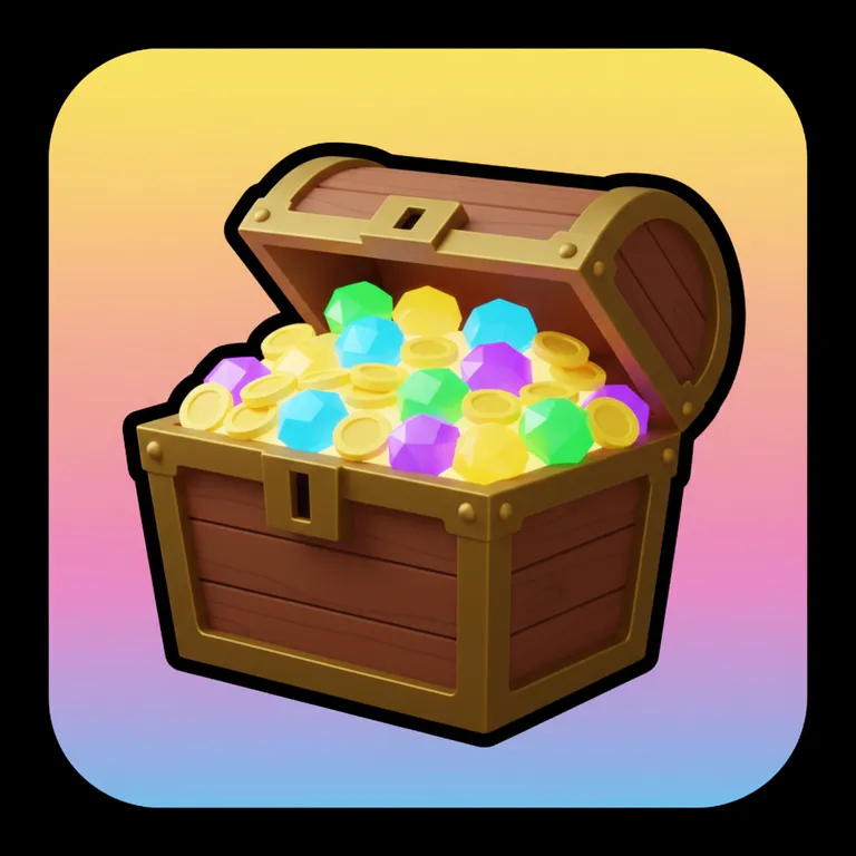 Cute style Roblox icon of a treasure chest