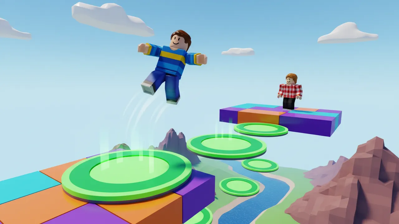 Roblox obby bounce pads