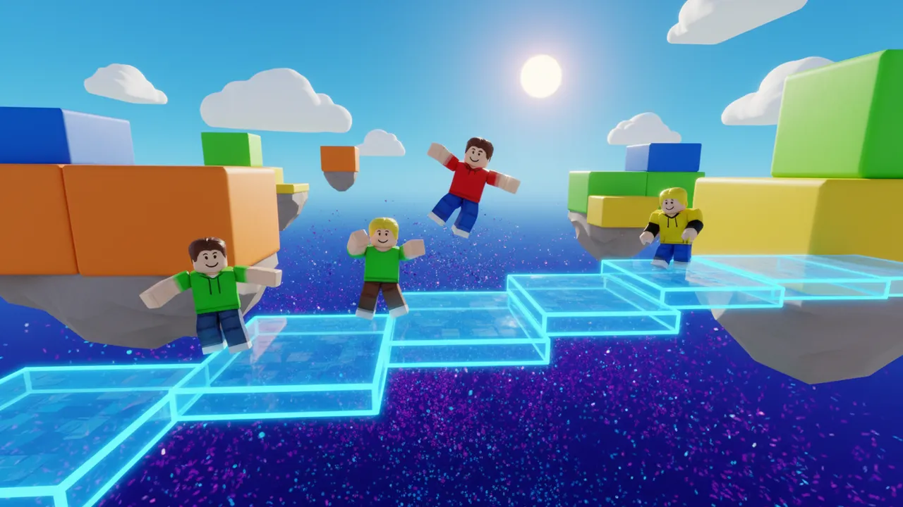 Roblox obby vanishing platforms