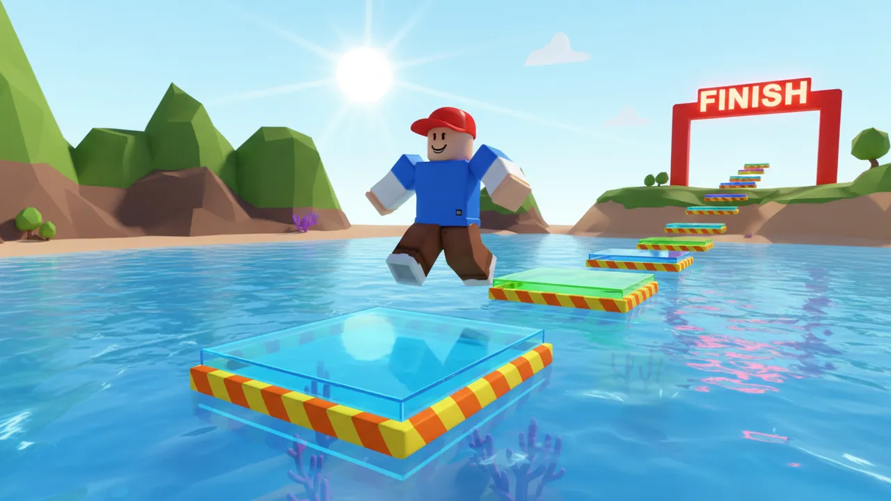 Roblox obby jump platforms