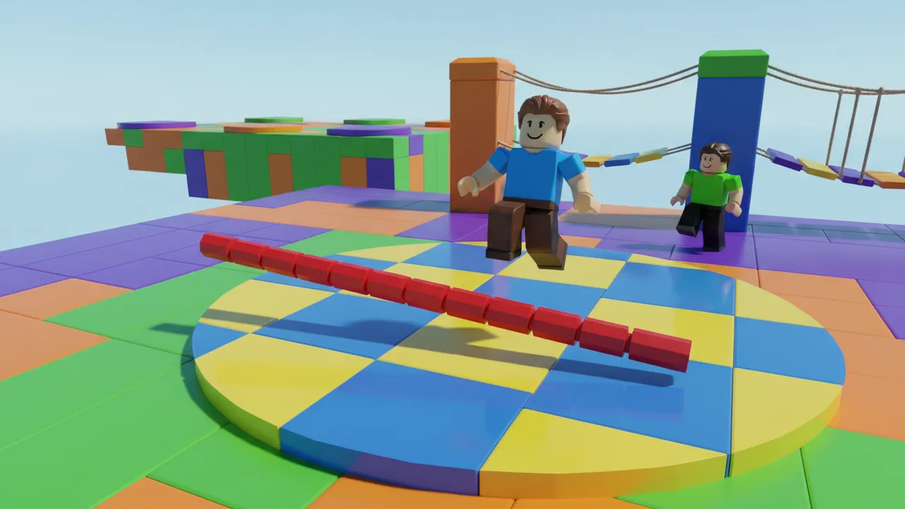 Roblox obby spinning kill bar